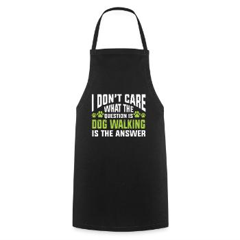 Dog Sitter Gift, Professional Dog Sitter - Cooking Apron - black - Front - AI Model Male 185 dark (185cm)