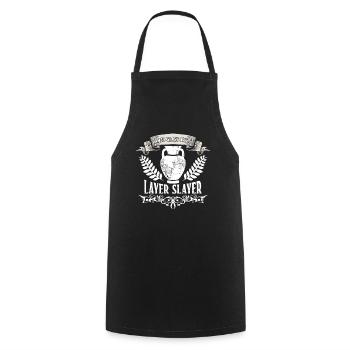 Cameo Glass Artist - Layer Slayer - Cameo - Cooking Apron - black - Front - AI Model Male 185 dark (185cm)