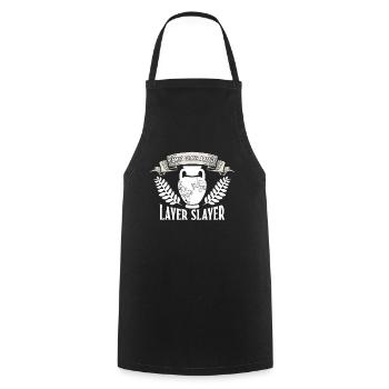 Cameo Glass Artist - Layer Slayer - Cameo - Cooking Apron - black - Front - AI Model Male 185 dark (185cm)