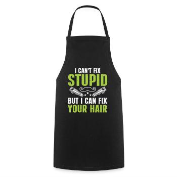 Lustiges Friseur Geschenk Stylist Friseur - Kochschürze - Schwarz - Vorne - AI Model Male 185 dark (185cm)