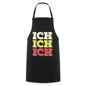 Lustige Sprüche für Egoisten Ich Ich Ich Der Beste - Kochschürze - Schwarz - Vorne - AI Model Male 185 dark (185cm)