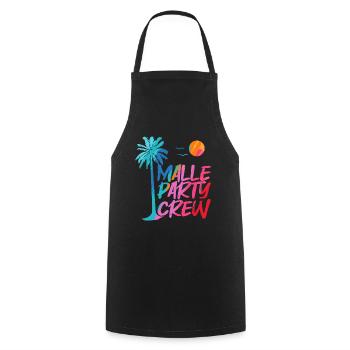 Malle Party Crew - Cooking Apron - black - Front - AI Model Male 185 dark (185cm)