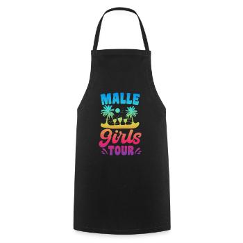 Malle Girls Tour - Cooking Apron - black - Front - AI Model Male 185 dark (185cm)