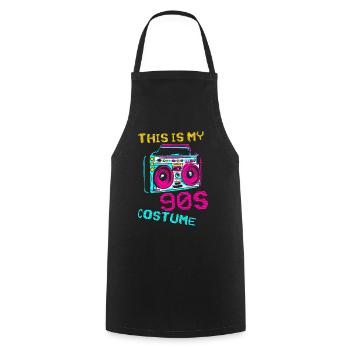 This Is My 90s Costume - Cooking Apron - black - Front - AI Model Male 185 dark (185cm)