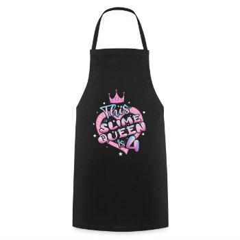 Kids Slime Lover Kid Slime Girl Age 4 Slime Craft - Cooking Apron - black - Front - AI Model Male 185 dark (185cm)