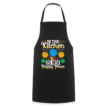 Funny Bocce Game - Cooking Apron - black - Front - AI Model Male 185 dark (185cm)