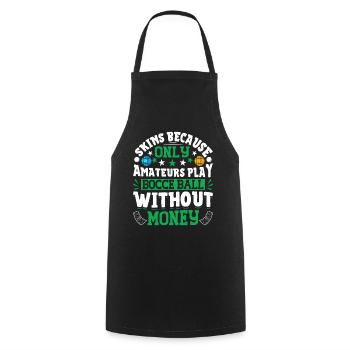 Funny Bocce Game - Cooking Apron - black - Front - AI Model Male 185 dark (185cm)