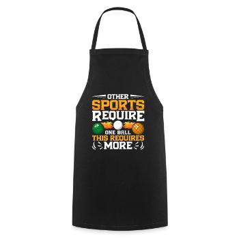 Funny Bocce Game - Cooking Apron - black - Front - AI Model Male 185 dark (185cm)