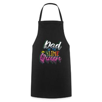Dad Slime Kid Love Slime Lover Colorful Slime - Cooking Apron - black - Front - AI Model Male 185 dark (185cm)