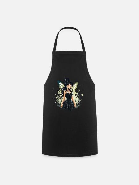 Fée enchanteresse aux ailes étincelantes pour dames - Tablier de cuisine - noir