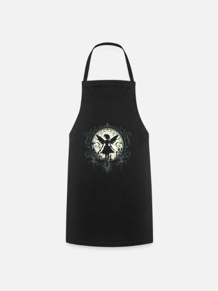 Fée onirique dans un monde féerique magique - symbole - Tablier de cuisine - noir
