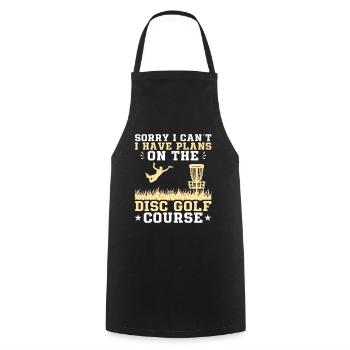 Disc Golfer hit Trees and Curse - Cooking Apron - black - Front - AI Model Male 185 dark (185cm)