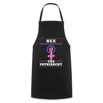 Hex The Patriarchy - Cooking Apron - black - Front - AI Model Male 185 dark (185cm)