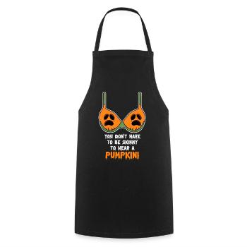 Ambiguë Halloween Pumpkin Fun Costume effrayant - Tablier de cuisine - noir - Devant - AI Model Male 185 dark (185cm)