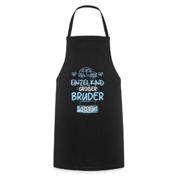 Großer Bruder 2024 Oldtimer - Kochschürze - Schwarz - Vorne - AI Model Male 185 dark (185cm)