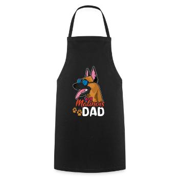Pet Dog Shepherd Belgian Malinois Dad Malinois - Cooking Apron - black - Front - AI Model Male 185 dark (185cm)