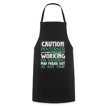 Pen Turning Kit - Cooking Apron - black - Front - AI Model Male 185 dark (185cm)