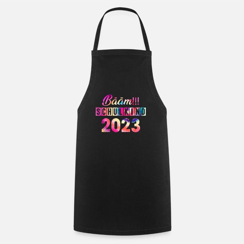 Schulkind 2023 Einschulung - Kochschürze - Schwarz
