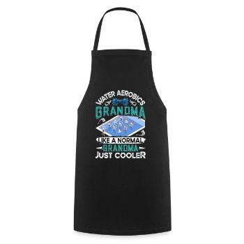 Aerobic Exercise Designs - Cooking Apron - black - Front - AI Model Male 185 dark (185cm)