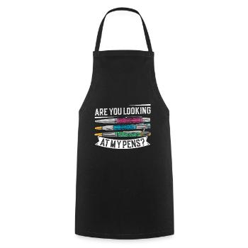 Kit de tournage de stylo - Tablier de cuisine - noir - Devant - AI Model Male 185 dark (185cm)