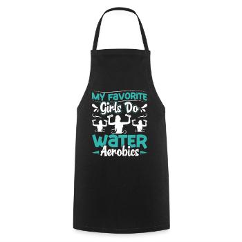 Aerobic Exercise Designs - Cooking Apron - black - Front - AI Model Male 185 dark (185cm)