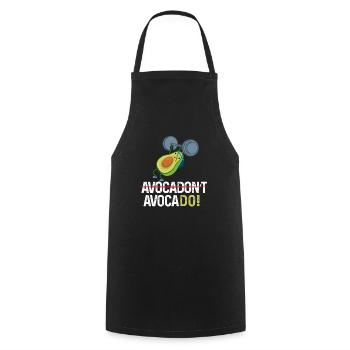Avocadon't Avocado Training Shirt Fitness Training - Cooking Apron - black - Front - AI Model Male 185 dark (185cm)