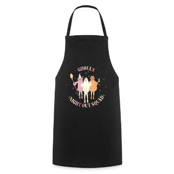 Ghouls Night Out Squad - Cooking Apron - black - Front - AI Model Male 185 dark (185cm)