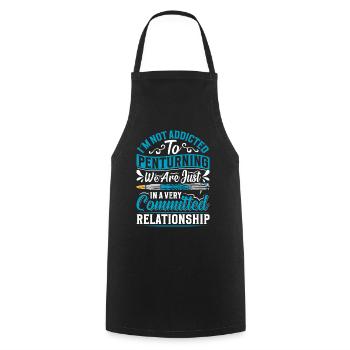 Pen Turning Kit - Cooking Apron - black - Front - AI Model Male 185 dark (185cm)