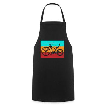 L’amour des motards dans un style rétro pour les fans de moto sportive - Tablier de cuisine - noir - Devant - AI Model Male 185 dark (185cm)