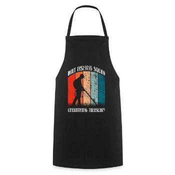 Metal Detector Detectorist Team Treasure Hunt - Cooking Apron - black - Front - AI Model Male 185 dark (185cm)
