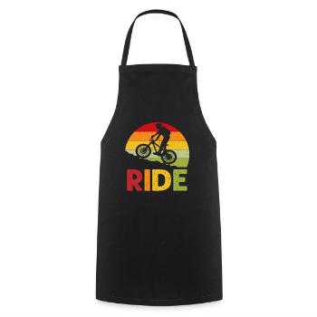 Design de vélo sportif pour motards et cyclistes VTT - Tablier de cuisine - noir - Devant - AI Model Male 185 dark (185cm)