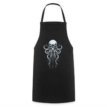 Kraken Squid Animal Tattoo Gothpunk - Cooking Apron - black - Front - AI Model Male 185 dark (185cm)