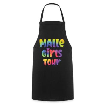 Malle Girls Tour - Cooking Apron - black - Front - AI Model Male 185 dark (185cm)