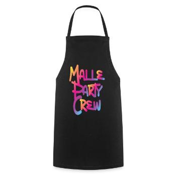 Malle Party Crew - Cooking Apron - black - Front - AI Model Male 185 dark (185cm)