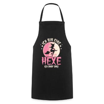 Ich Bin Eine Hexe Ich Darf Das - Kochschürze - Schwarz - Vorne - AI Model Male 185 dark (185cm)