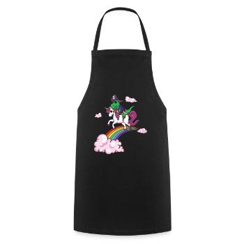 Dinosaur Pirate Cool Unicorn Lazy Creepy Halloween - Cooking Apron - black - Front - AI Model Male 185 dark (185cm)