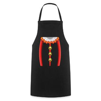 Carnival Clown Jester Circus - Cooking Apron - black - Front - AI Model Male 185 dark (185cm)