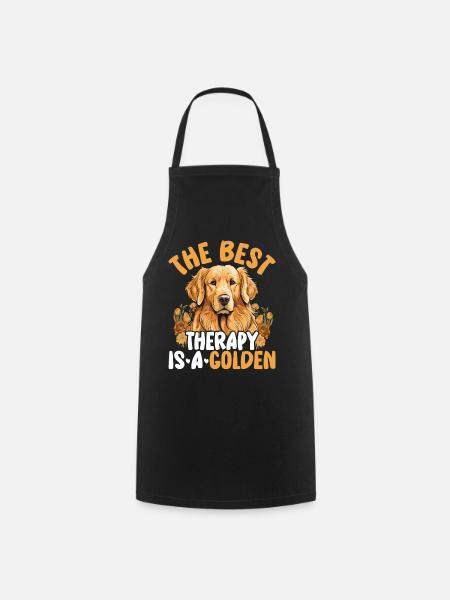 Love of dogs - Cooking Apron - black