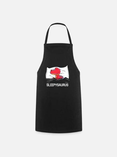 Official Napping Shirt Sleepysaurus - Kochschürze - Schwarz