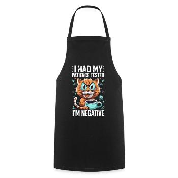 Drôle de chat amoureux des chats Chat Dire - Tablier de cuisine - noir - Devant - AI Model Male 185 dark (185cm)