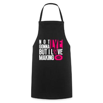soap soap making soap maker soap boiler - Cooking Apron - black - Front - AI Model Male 185 dark (185cm)