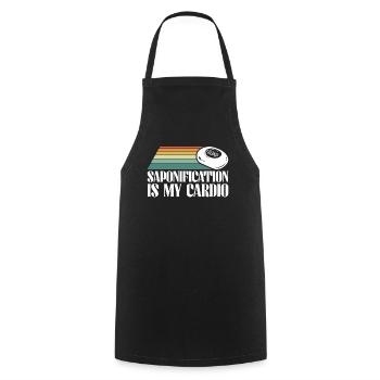 soap soap making soap maker soap boiler - Cooking Apron - black - Front - AI Model Male 185 dark (185cm)
