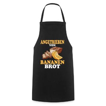 Bananen Brot Bäcker - Kochschürze - Schwarz - Vorne - AI Model Male 185 dark (185cm)