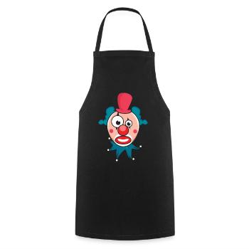 Party Carnival Weird Clown Jester Circus - Cooking Apron - black - Front - AI Model Male 185 dark (185cm)