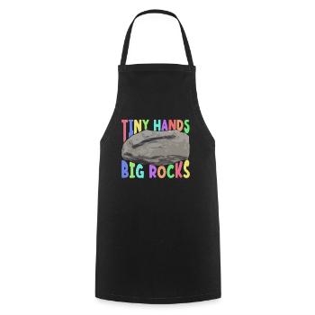 Geologist Children Stone Collector Stones Geology Boy - Cooking Apron - black - Front - AI Model Male 185 dark (185cm)