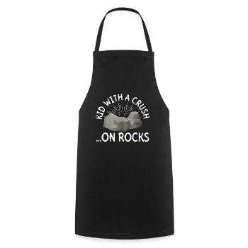 Geologist Children Stone Collector Stones Geology Boy - Cooking Apron - black - Front - AI Model Male 185 dark (185cm)