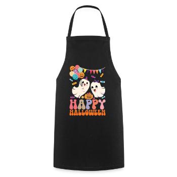 Read More Books - Cooking Apron - black - Front - AI Model Male 185 dark (185cm)