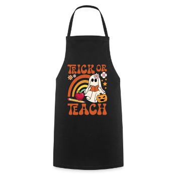 Trick Or Teach - Cooking Apron - black - Front - AI Model Male 185 dark (185cm)