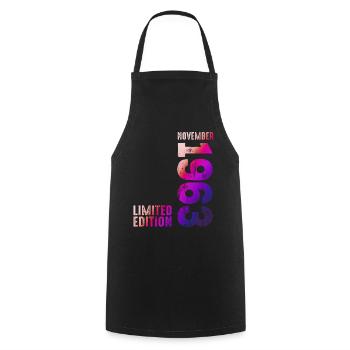 Edition Limitée Novembre 1963 Légendaire depuis - Tablier de cuisine - noir - Devant - AI Model Male 185 dark (185cm)