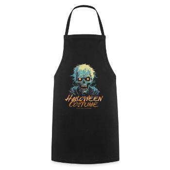 Glowing Horror Zombie - Costume d’Halloween pour femme - Tablier de cuisine - noir - Devant - AI Model Male 185 dark (185cm)